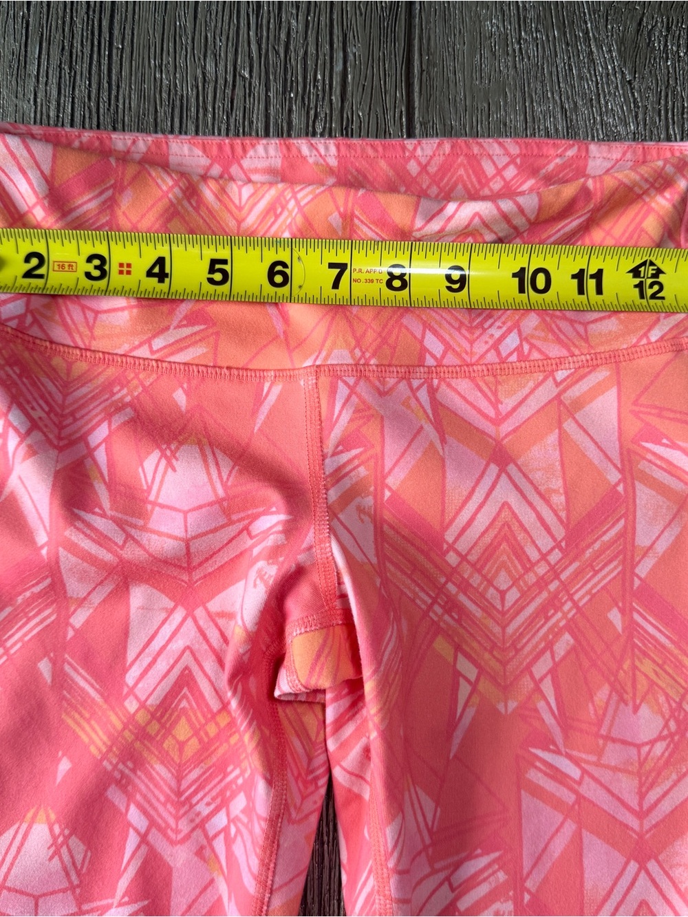 Alo Goddess Ribbed Leggings Warmers Womens Size XS Orange And Gray Yoga Exercise - Picture 3 of 8